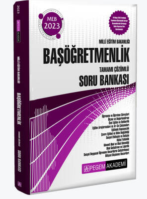 2023 Milli Eğitim Bakanlığı Başöğretmenlik Soru Bankası - 1