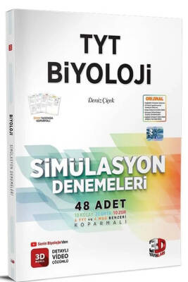 2024-2025 3D Yayınları TYT 3D SIM. BIYOLOJI DENEMELERI - 1