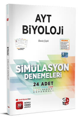 2024-2025 3D Yayınları AYT 3D Biyoloji Simülasyon Denemeleri - 1