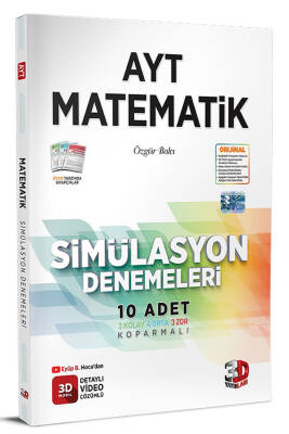 2024-2025 3D Yayınları AYT 3D Simülasyon Matematik Denemeleri - 1