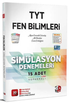 2024-2025 3D Yayınları TYT 3D SIM. FEN BILIMLERI DENEMELERI - 1