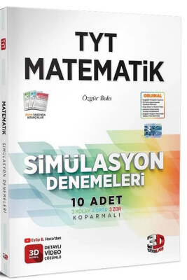 2024-2025 3D Yayınları TYT 3D SIM. MATEMATIK DENEMELERI - 1