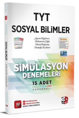 2024-2025 3D Yayınları TYT 3D Simülasyon Sosyal Bilimler Denemeleri - 1