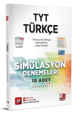 2024-2025 3D Yayınları TYT Simülasyon Türkçe Denemeleri - 1