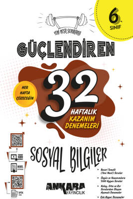 2024-2025 ANKARA YAYINCILIK 6.SINIF SOSYAL BİLGİLER 32 HAFTA GÜÇLENDİREN KAZANIM DENEMESİ - 1