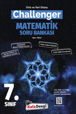 2024-2025 Kafa Dengi Yayınları 7.Sınıf Challenger Matematik Soru Bankası (Tümü Video Çözümlü) - 1