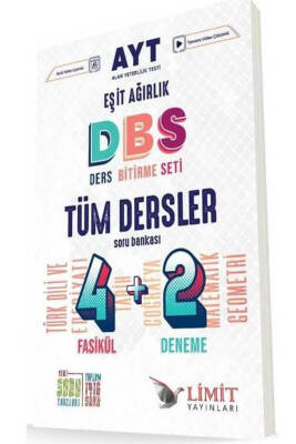 2024-2025 Limit Yayınları AYT TÜM DERSLER 4+2 SORU BANKASI (EŞİT AĞIRLIK) - 1