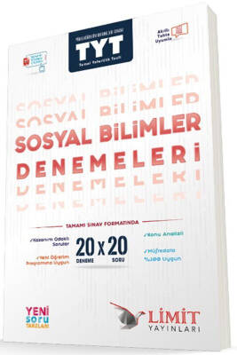 2024-2025 Limit Yayınları TYT 20' Lİ SOSYAL BİLİMLER DENEMELERİ - 1