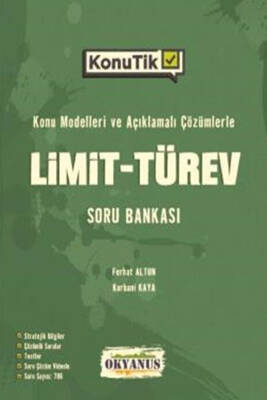 2024-2025 Okyanus Yayıncılık Ayt KonuTik Limit - Türev Soru Bankası - 1