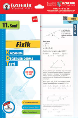 2024-2025 ÖZDEBİR YAYINLARI 10. SINIF KAZANIM DEĞERLENDİRME YAPRAK TEST FİZİK - 1