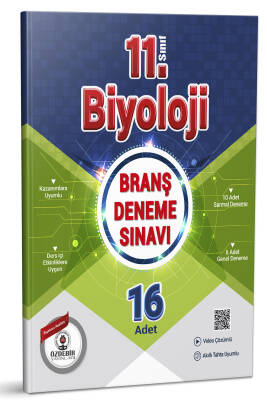 2024-2025 ÖZDEBİR YAYINLARI 11. SINIF BRANŞ DENEME SINAVI BİYOLOJİ (16 Test) - 1