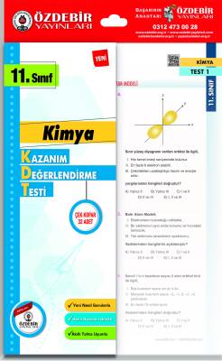  2024-2025 ÖZDEBİR YAYINLARI 11. SINIF KAZANIM DEĞ.TEST KİMYA - 1