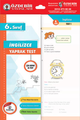 2024-2025 ÖZDEBİR YAYINLARI 6. SINIF YAPRAK TEST İNGİLİZCE - 1