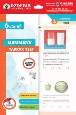 2024-2025 ÖZDEBİR YAYINLARI 6. SINIF YAPRAK TEST MATEMATİK - 1