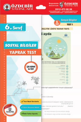 2024-2025 ÖZDEBİR YAYINLARI 6. SINIF YAPRAK TEST SOSYAL BİLGİLER - 1