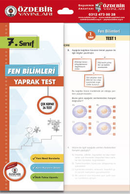 2024-2025 ÖZDEBİR YAYINLARI 7. SINIF YAPRAK TEST FEN BİLGİSİ - 1