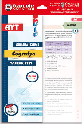 2024-2025 ÖZDEBİR YAYINLARI AYT / COĞRAFYA GİS YAPRAK TEST - 1