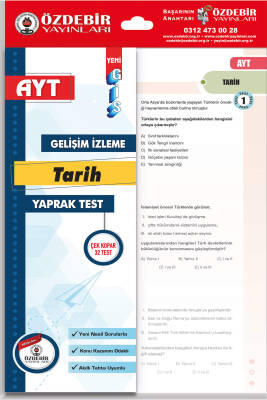 2024-2025 ÖZDEBİR YAYINLARI AYT / TARİH GİS YAPRAK TEST - 1