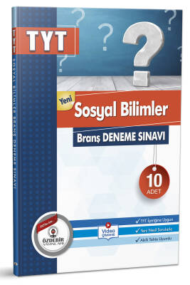 2024-2025 ÖZDEBİR YAYINLARI TYT SOSYAL BİLİMLER BRANŞ DENEME SINAVI (10 ADET) - 1