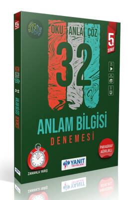 2024-2025 YANIT YAYINLARI 5. SINIF ANLAM BİLGİSİ 32 DENEME - 1