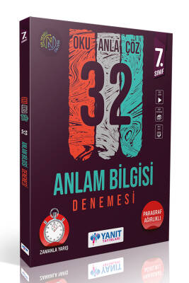 2024-2025 YANIT YAYINLARI 7. SINIF ANLAM BİLGİSİ 32 DENEME - 1