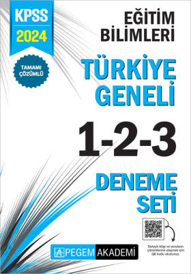 2024 KPSS Eğitim Bilimleri Tamamı Çözümlü Türkiye Geneli 1-2-3 (3'lü Deneme Seti) - 1