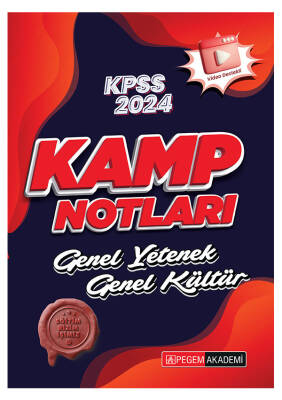 2024 KPSS Genel Yetenek Genel Kültür Kamp Notları - 1