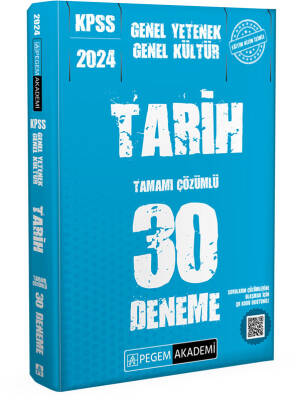 2024 KPSS Genel Yetenek Genel Kültür Tarih 30 Deneme - 1