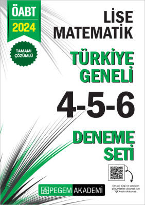 2024 KPSS ÖABT Lise Matematik Tamamı Çözümlü Türkiye Geneli 4-5-6 (3'lü Deneme Seti) - 1