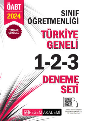 2024 KPSS ÖABT Sınıf Öğretmenliği Tamamı Çözümlü Türkiye Geneli 1-2-3 (3'lü Deneme Seti) - 1