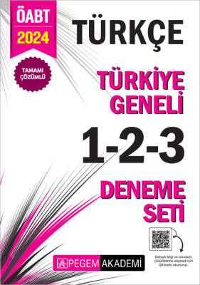 2024 KPSS ÖABT Türkçe Tamamı Çözümlü Türkiye Geneli 1-2-3 (3'lü Deneme Seti) - 1