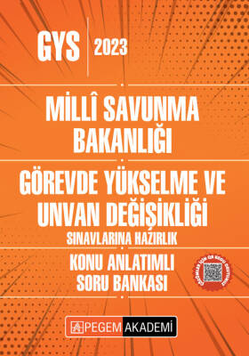 2024 Milli Savunma Bakanlığı Görevde Yükselme ve Unvan Değişikliği Sınavı Konu Anlatımlı Soru Bankas - 1