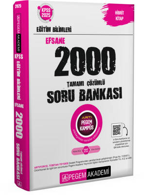 2025 KPSS Eğitim Bilimleri Tamamı Çözümlü Efsane 2000 Soru Bankası - 1