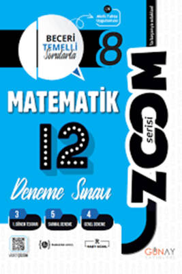 2024-2025 Günay Yayınları LGS 8. Sınıf Matematik 12'li Branş Denemeleri - 1