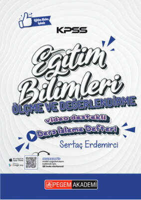 KPSS Eğitim Bilimleri Ölçme ve Değerlendirme Ders İzleme Defteri - 1