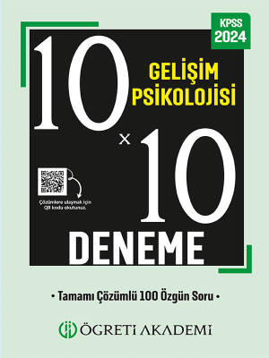 ÖĞRETİ AKADEMİ 2024 KPSS Eğitim Bilimleri 10X10 Gelişim Psikolojisi Deneme - 1