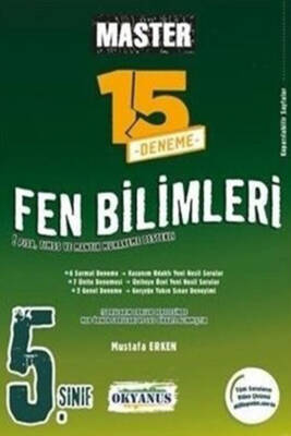 2024-2025 Okyanus Yayıncılık 5. Sınıf Master 15 Fen Bilimleri Denemesi - 1