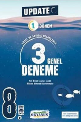 2024-2025 Okyanus Yayıncılık 8. Sınıf Update 1. Dönem 3 Genel Deneme - 1