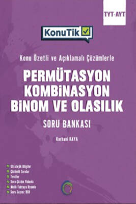 2024-2025 Okyanus Yayıncılık Tyt KonuTik Permütasyon, Kombinasyon, Binom Ve Olasılık Soru Bankası - 1