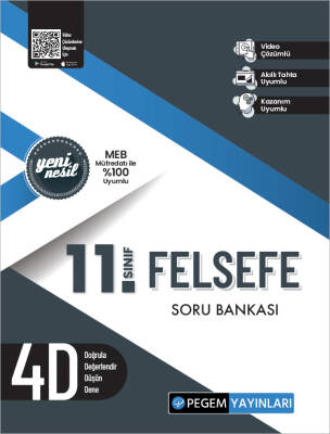 Pegem 11. Sınıf Felsefe Soru Bankası - 1